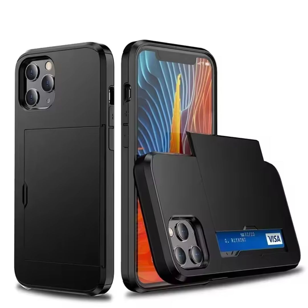 Case iPhone Resistente com Porta-Cartão