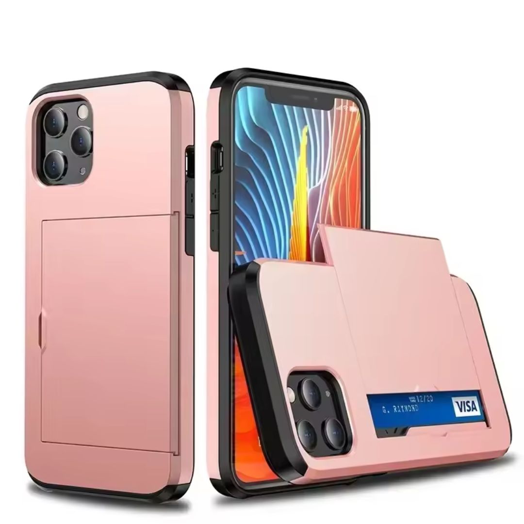 Case iPhone Resistente com Porta-Cartão