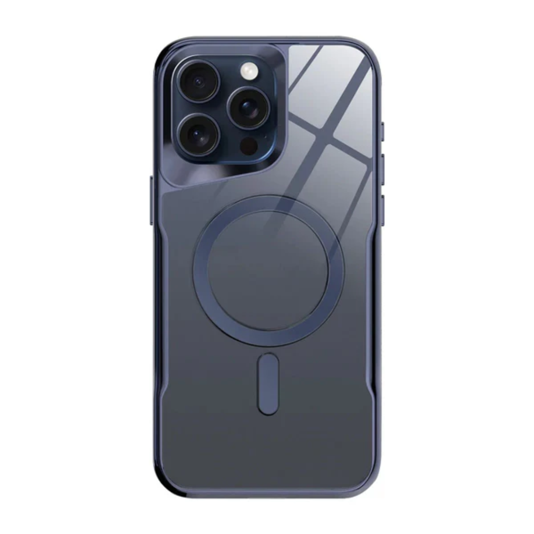 Case iPhone Magnética Transparente com Proteção Reforçada