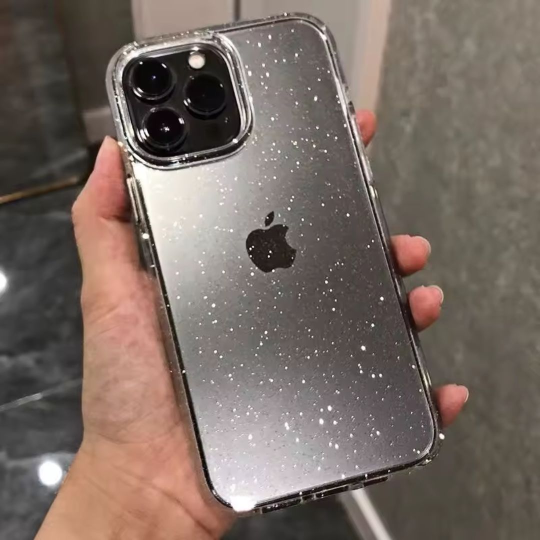Case iPhone Transparente com Glitter