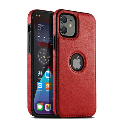 Case iPhone em Couro Destaque Logo