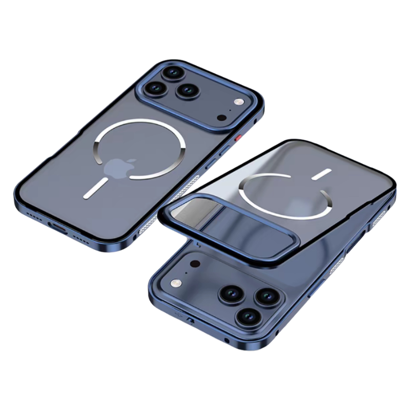 Capa Magnética LEKCASE iPhone 17/16: Armadura Metálica Fosca com Super Proteção
