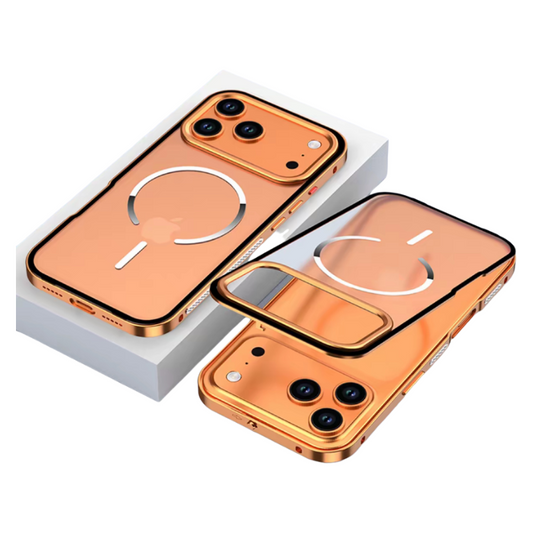 Capa Magnética LEKCASE iPhone 17/16: Armadura Metálica Fosca com Super Proteção