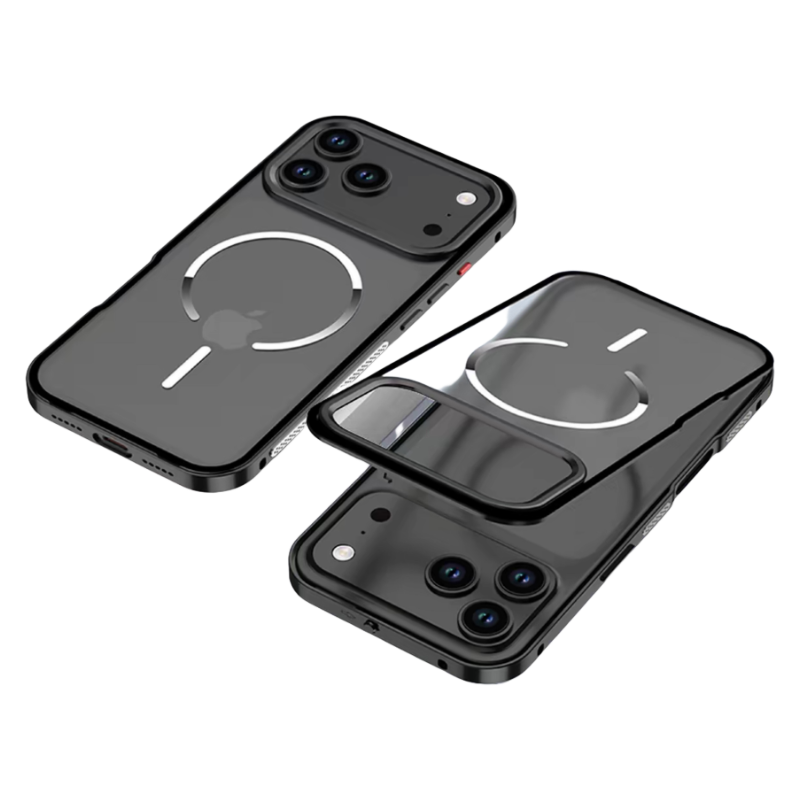 Capa Magnética LEKCASE iPhone 17/16: Armadura Metálica Fosca com Super Proteção