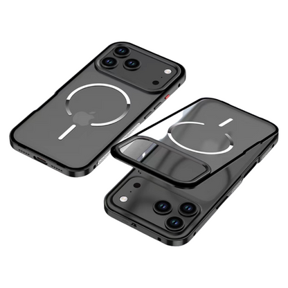 Capa Magnética LEKCASE iPhone 17/16: Armadura Metálica Fosca com Super Proteção