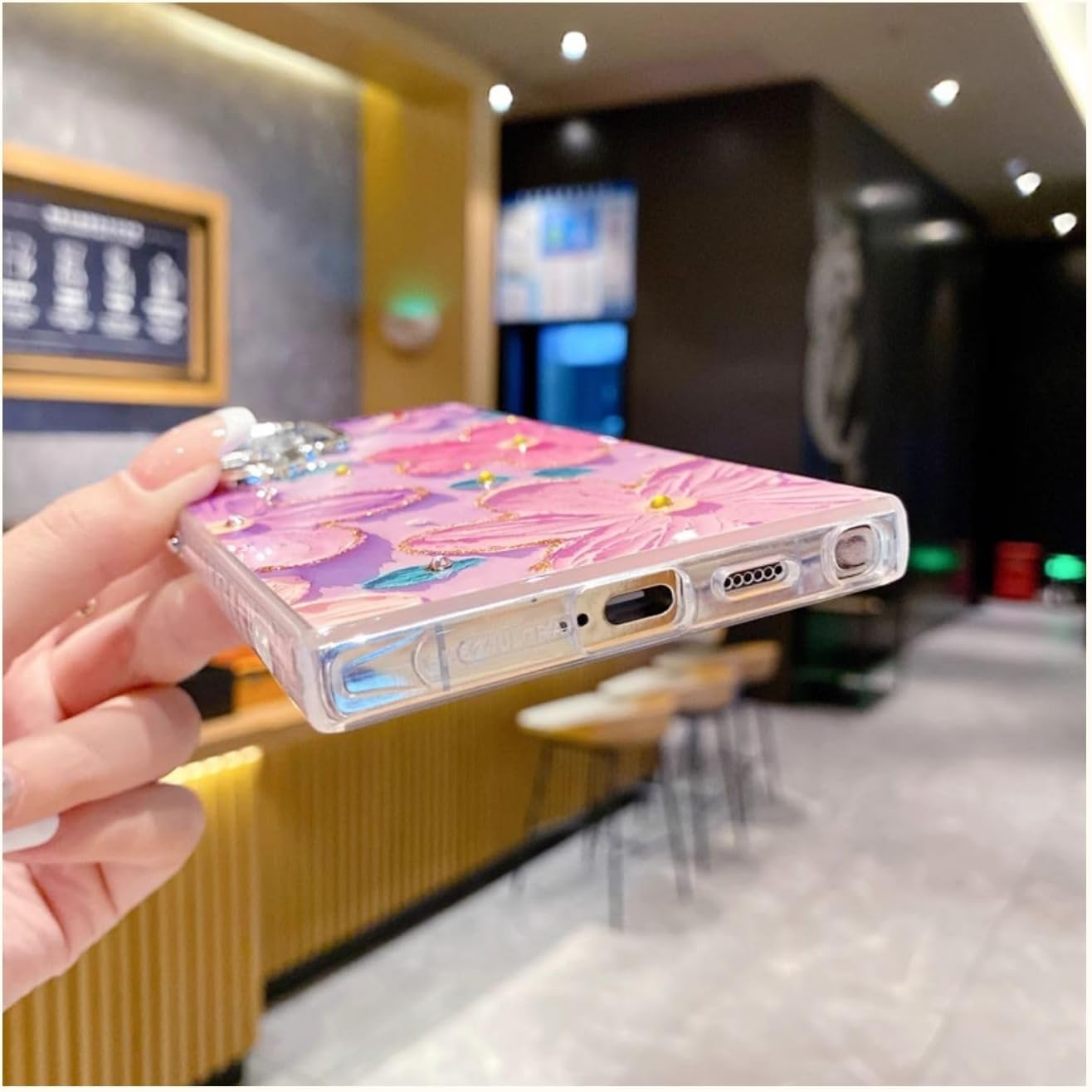 Case Samsung Retro Pintura a Óleo Floral