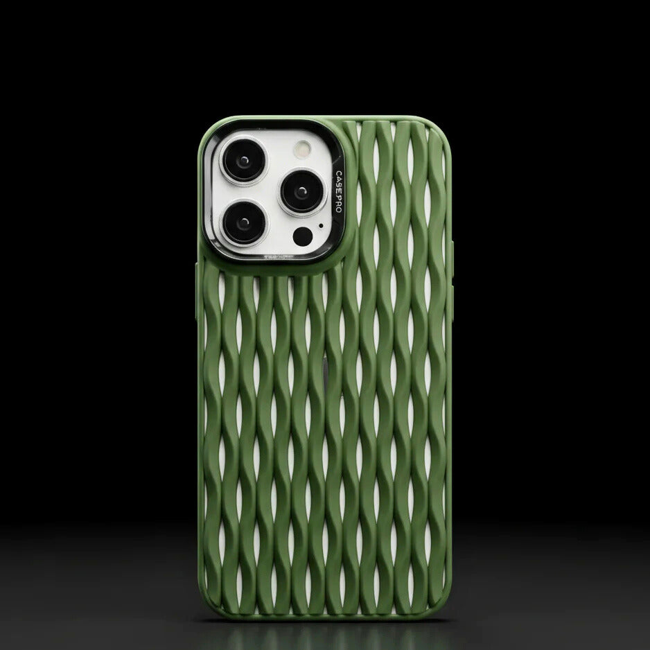 Capa AeroWave iPhone: Proteção Ondulada, Toque Sedoso, Antirriscos, Ajuste Perfeito