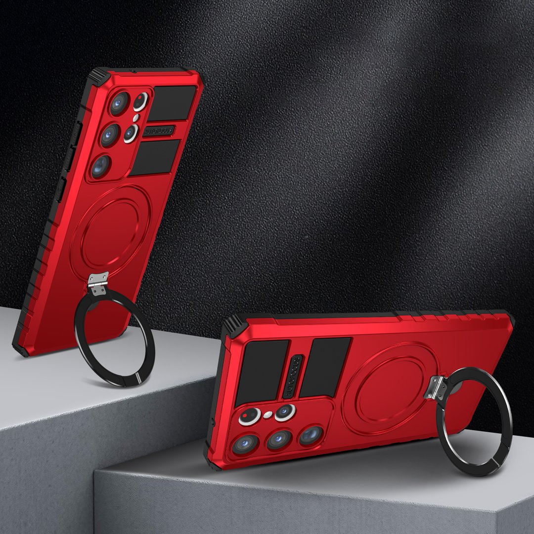 Capa de Proteção Magnética Dobrável para Samsung: Suporte e Carregamento Sem Fio