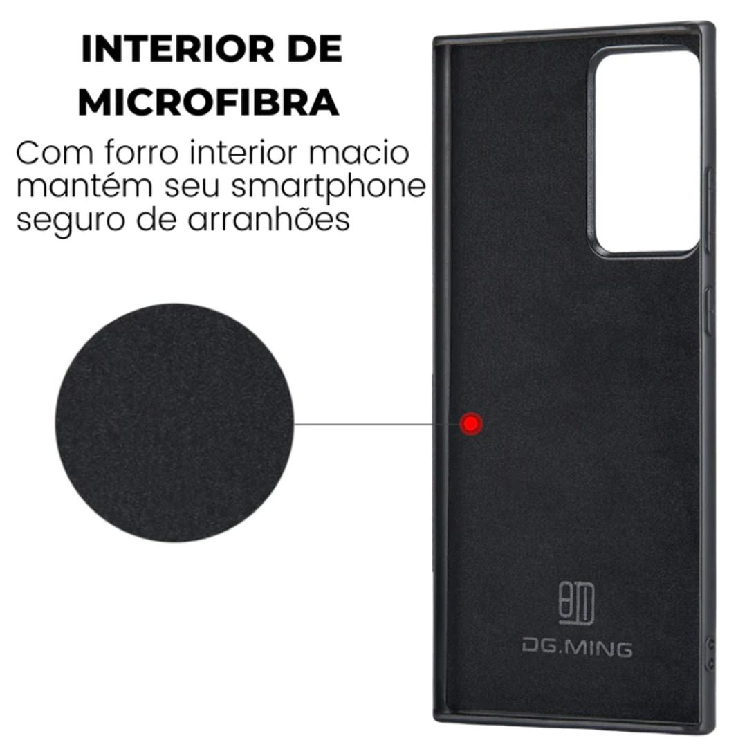 Case Samsung Ultra Fina de Couro com Carteira Magnética 2 em 1