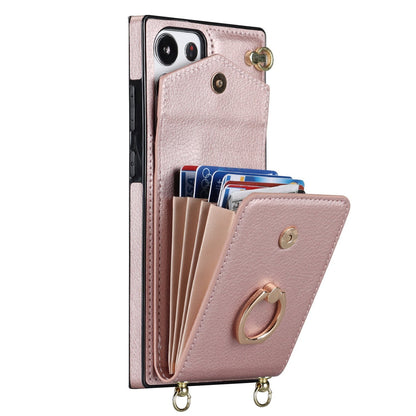 Capa Carteira Samsung com Alça Transversal e Porta Cartões, Suporte Anel Ajustável