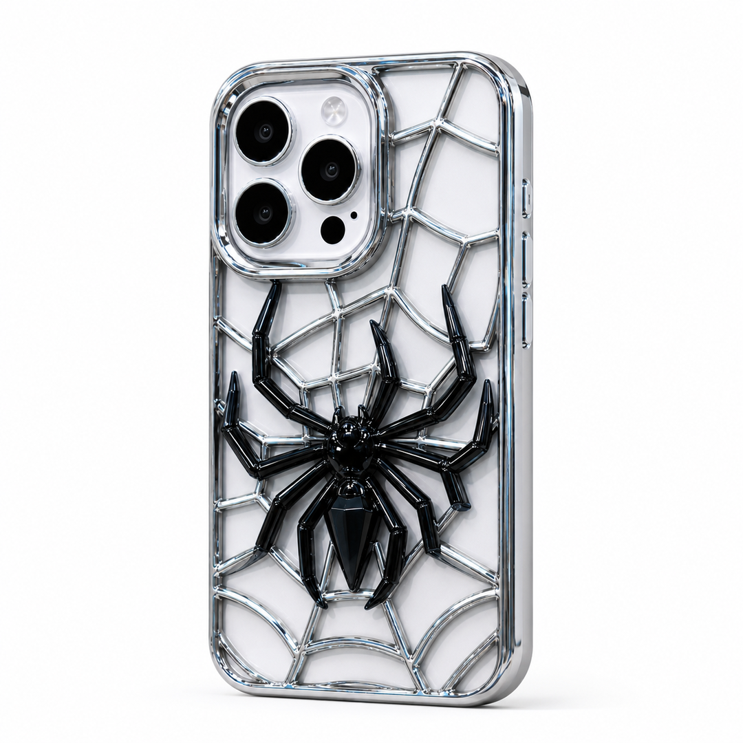Case iPhone Aranha Chrome 3D