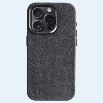 Case iPhone Alcantara - Cinza Espacial