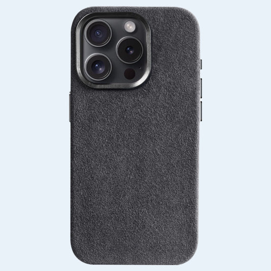 Case iPhone Alcantara - Cinza Espacial