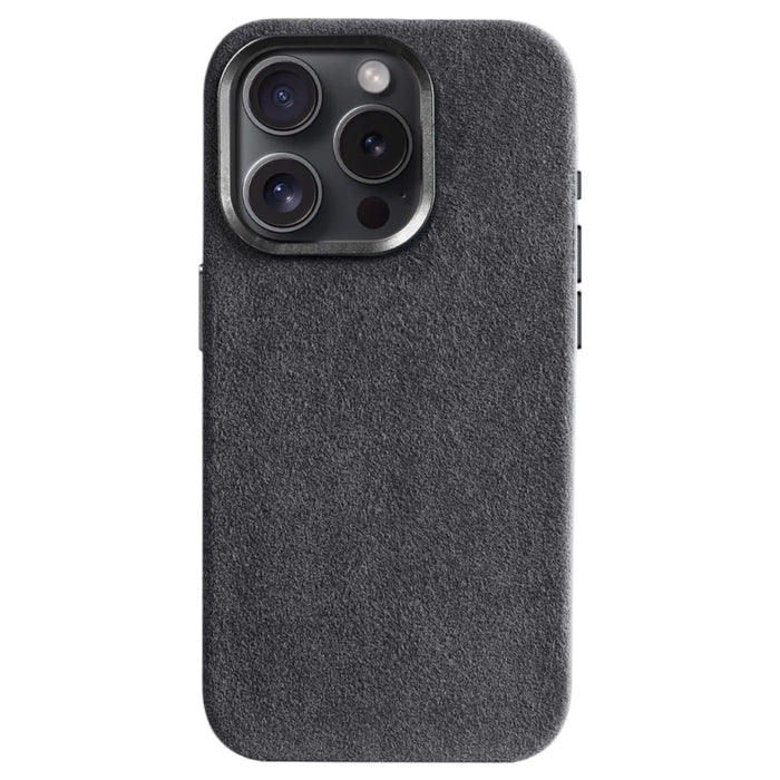 Case iPhone Alcantara - Cinza Espacial
