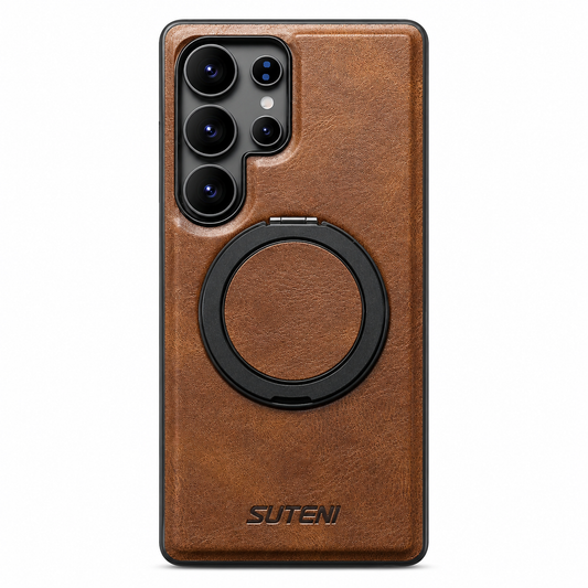 Case Samsung Couro Premium com Anel Giratório 360° e MagSafe