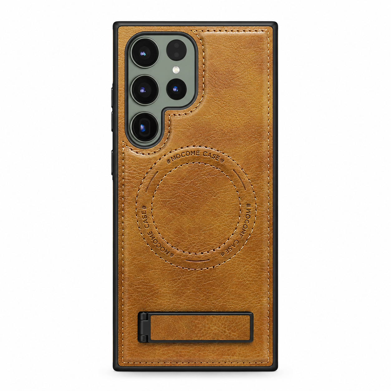 Case Samsung Couro com Suporte e Carregamento Sem Fio