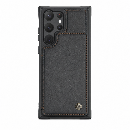 Case Samsung de Couro Multifuncional Premium Antifurto RFID