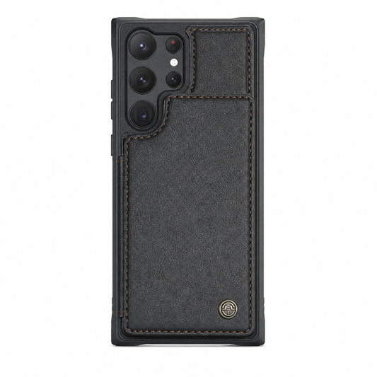 Case Samsung de Couro Multifuncional Premium Antifurto RFID
