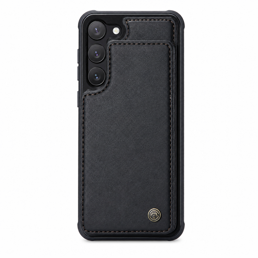 Case Samsung de Couro Multifuncional Premium Antifurto RFID (Linha A)