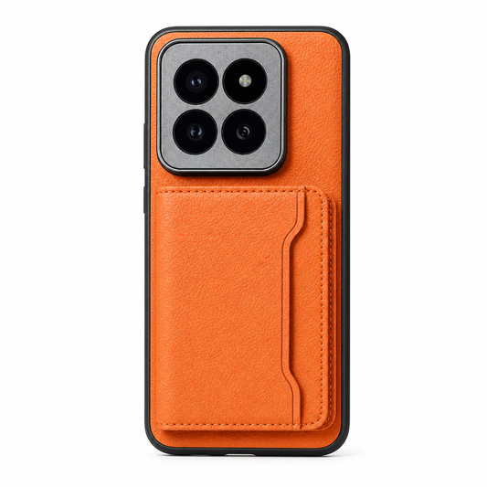 Case Xiaomi Carteira Luxuosa de Couro com Porta-Cartões Magnético