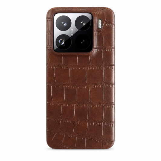 Case Xiaomi de Couro Crocodilo Luxuosa