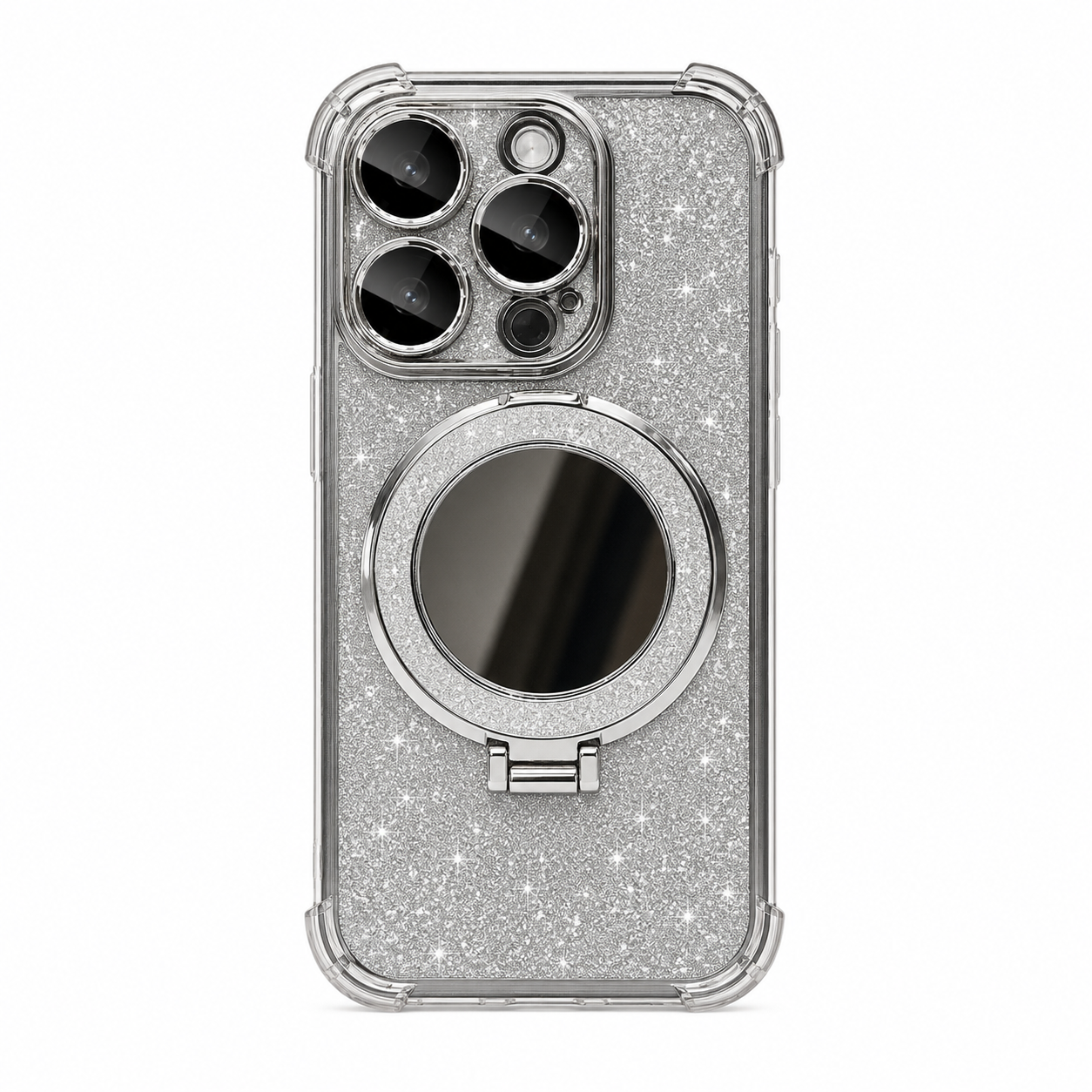 Case iPhone Glitter Diamante com Espelho