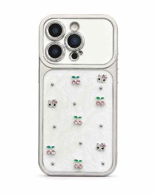 Case iPhone Kitty com Cerejas