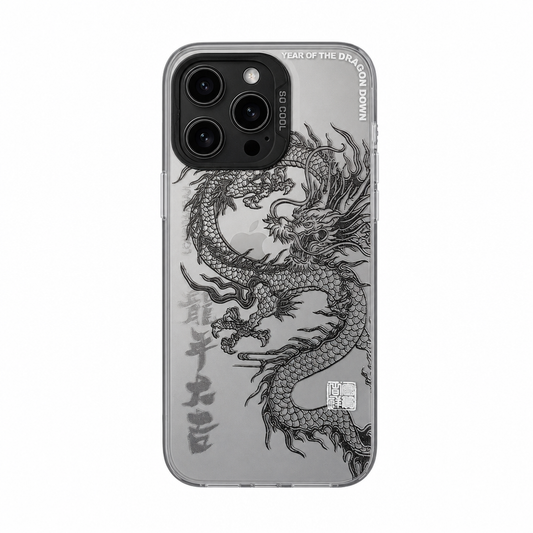 Case iPhone Silicone Design Dragão Chinês