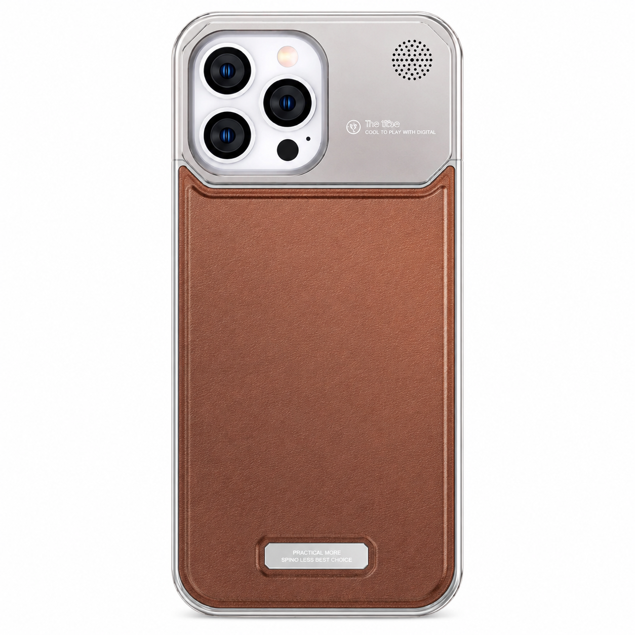 Case iPhone de Alumínio e Couro - Fina e Leve