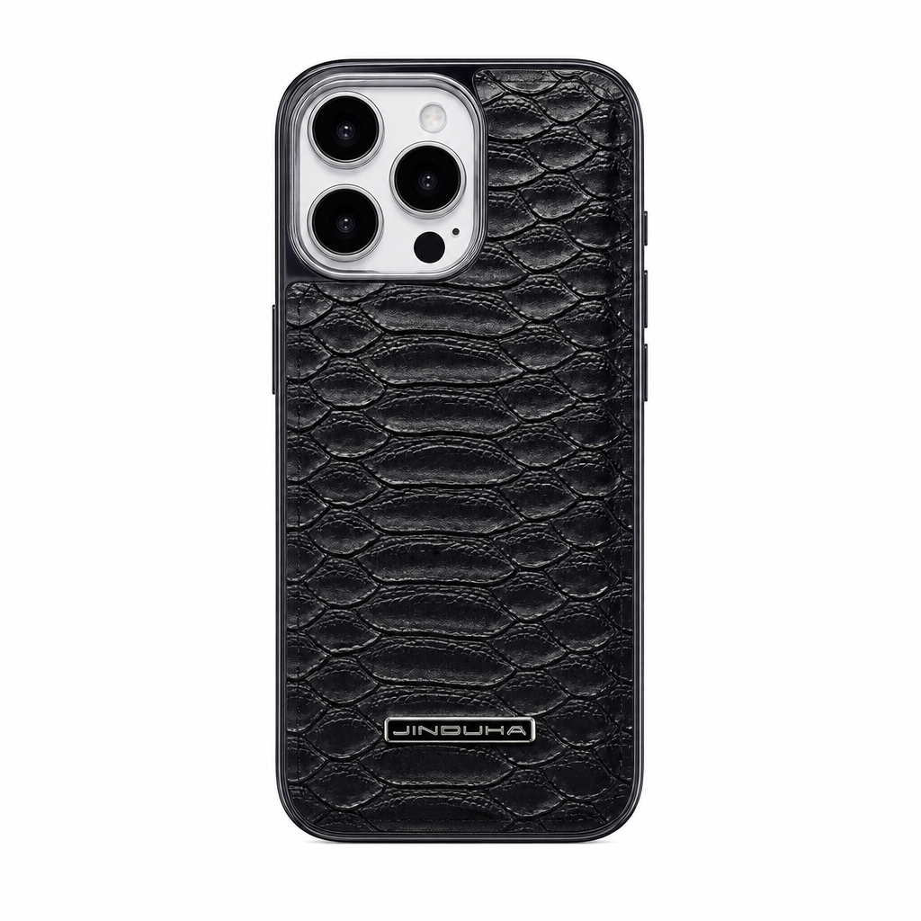 Case iPhone de Couro Premium com Detalhes