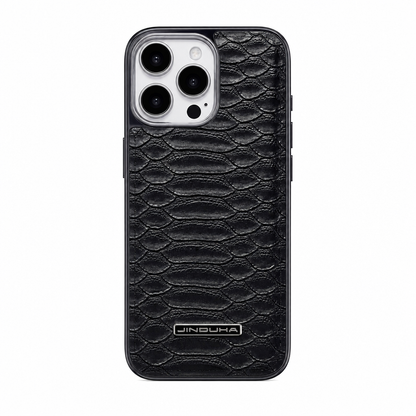 Case iPhone de Couro Premium com Detalhes