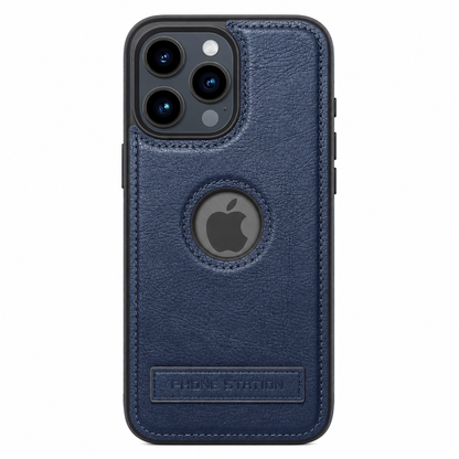 Case iPhone em Couro Destaque Logo
