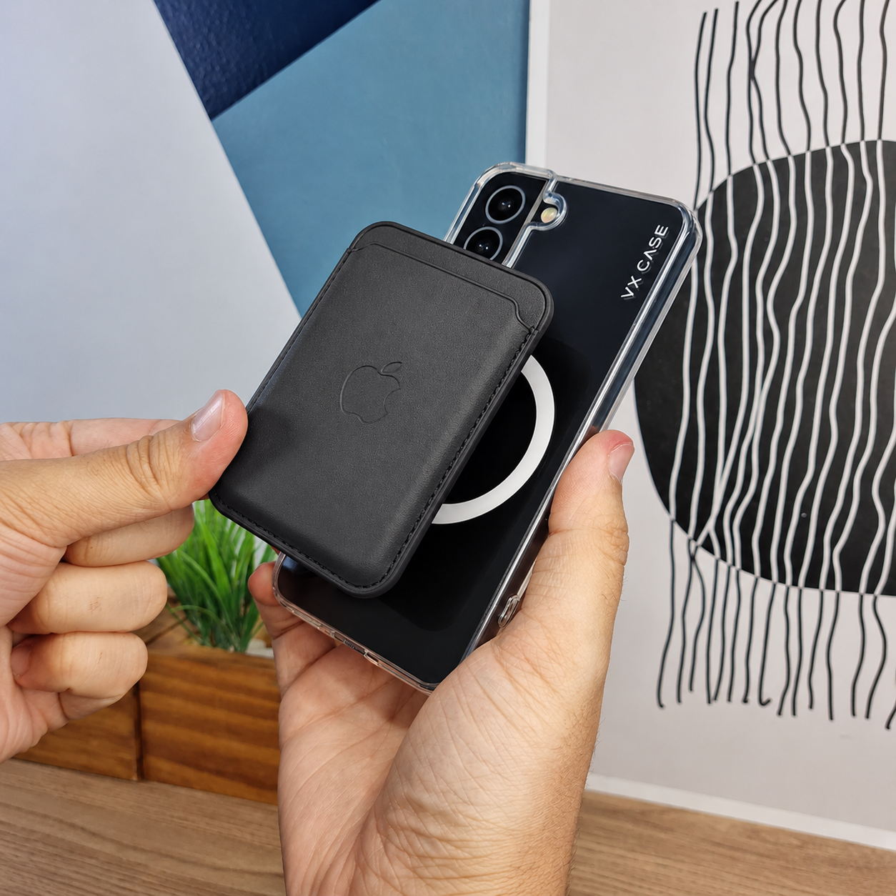 Carteira Magsafe Premium de Couro para iPhone