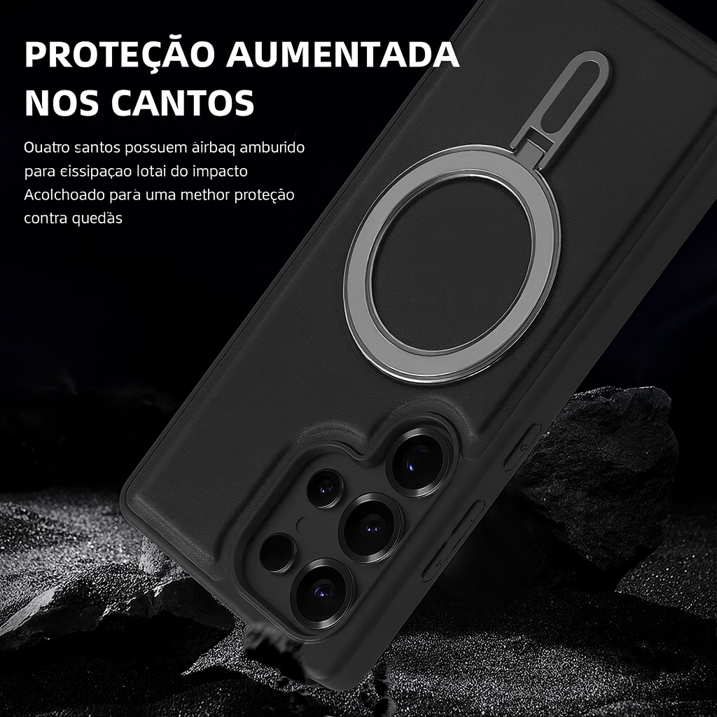 Case Samsung Couro com Suporte