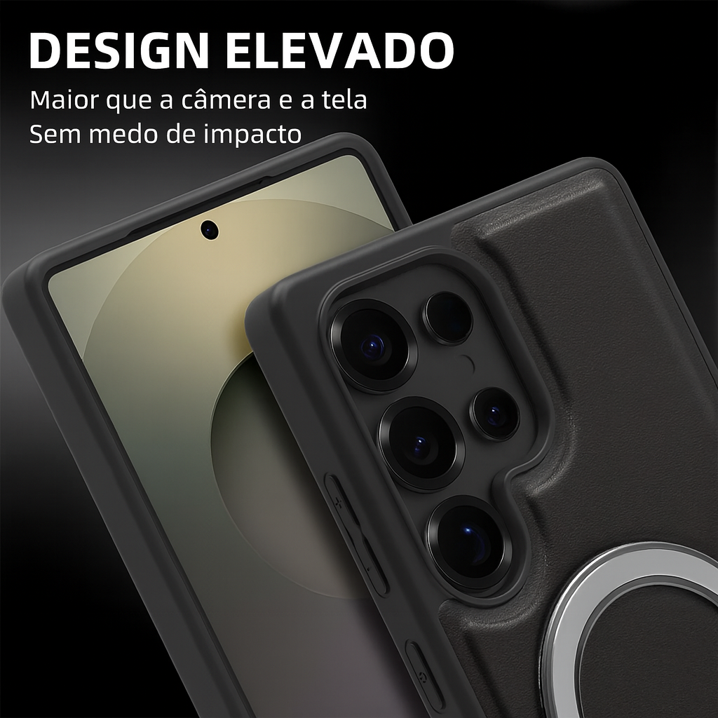 Case Samsung Couro com Suporte