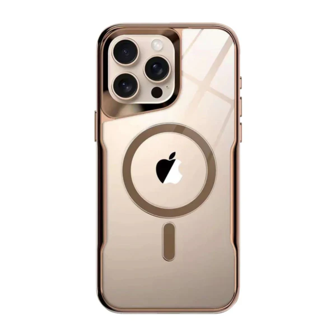 Case iPhone Magnética Transparente com Proteção Reforçada