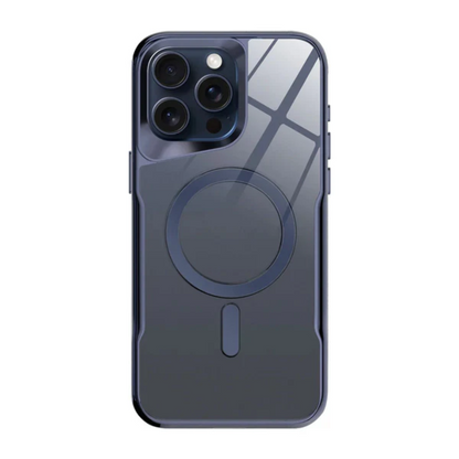 Case iPhone Magnética Transparente com Proteção Reforçada