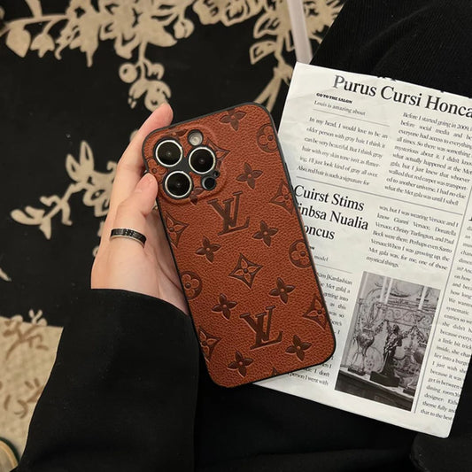 Case Iphone Louis Vuitton Couro