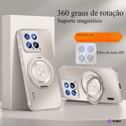 Case Xiaomi Frosted MagSafe com Suporte 360°