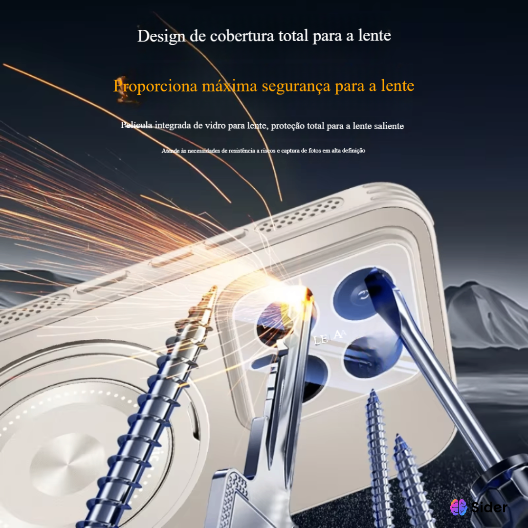 Case Xiaomi Frosted MagSafe com Suporte 360°