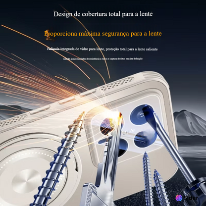 Case Xiaomi Frosted MagSafe com Suporte 360°