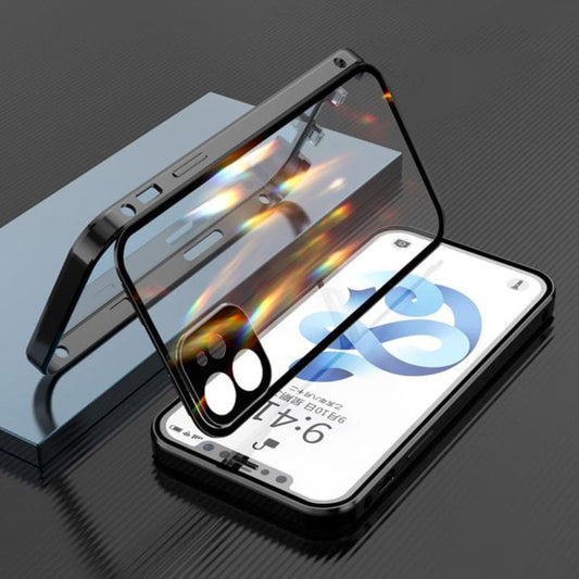 Case iPhone Magnética Blindada Dupla Proteção 360º C/ Proteção na Camera e Trava de Segurança