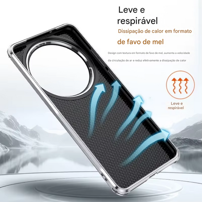 Case Xiaomi de Couro Premium com Proteção de Lente