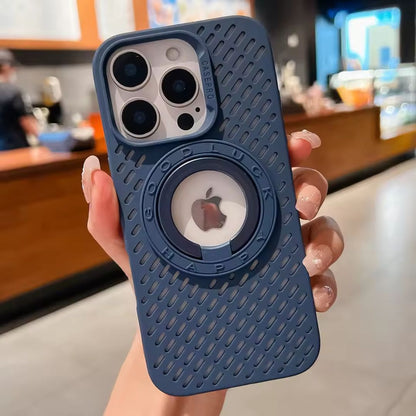 Case iPhone Macia com Detalhes Vazados, MagSafe e Suporte de Apoio