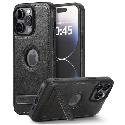 Case iPhone em Couro Destaque Logo