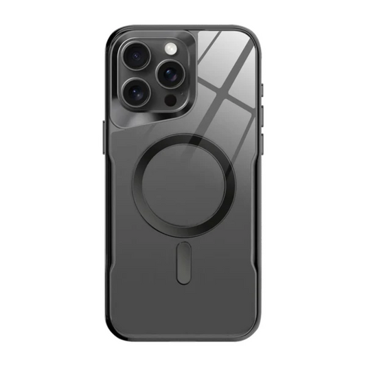 Case iPhone Magnética Transparente com Proteção Reforçada