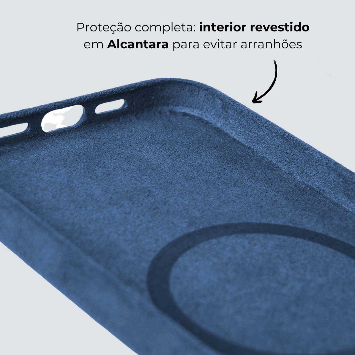 iPhone Case Alcantara - Azul Oceano