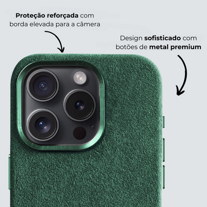 iPhone Case Alcantara - Verde Meia-Noite