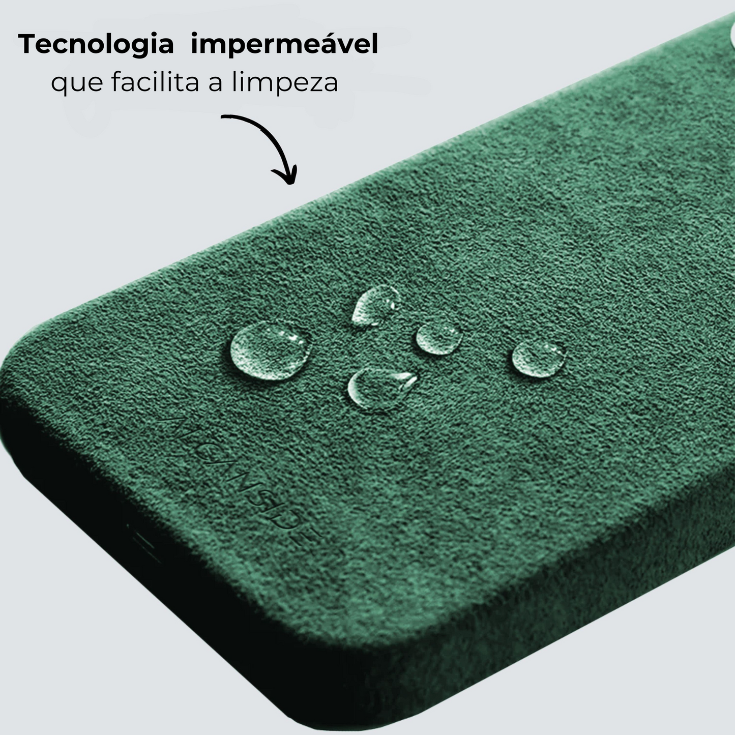 iPhone Case Alcantara - Verde Meia-Noite