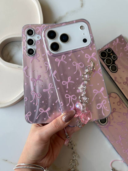 Capa Protetora de Celular Laço Baby Pink para iPhone